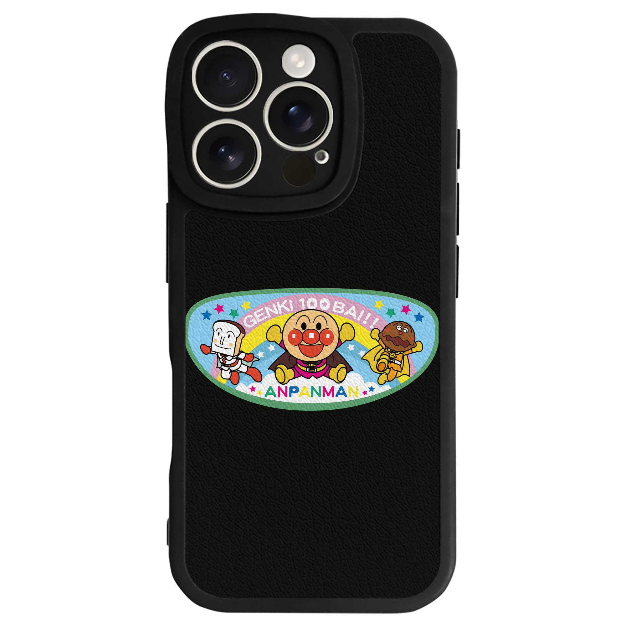 （画像用） アンパンマン Anpanman 【iPhone 16シリーズ対応】シリコンスマホケース（レザー調） 材質：シリコン
